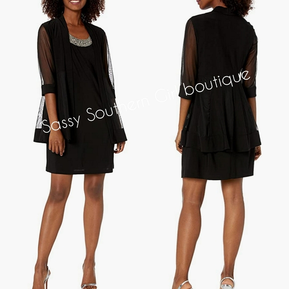 ⭐🆕 Black sheath dress and jacket set - Picture 11 of 16